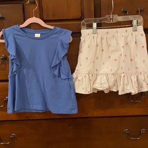 Gymboree skirt and shirt size 5/6